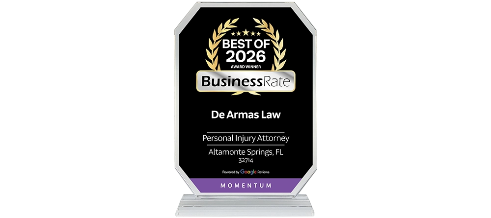 2026 Business Rate Crystal Badge for De Armas Law